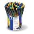 Staedtler Graphite 777 Expositor con 50 Portaminas 0.5mm - Cuerpo Engomado - Goma de Borrar - Colores Surtidos