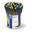 Staedtler Graphite 777 Expositor con 50 Portaminas 0.5mm - Cuerpo Engomado - Goma de Borrar - Colores Surtidos