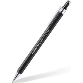 Staedtler Graphite 778 Portaminas 0.7mm - Cuerpo Hexagonal Negro Mate - Punta Metalica Retractil - Mina Amortiguada - Clip Metal