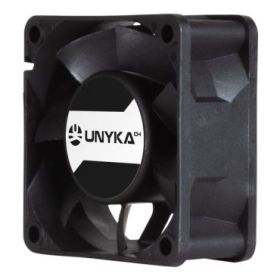 Unykach Server Ventilador 60mm de Doble Bola - Velocidad Max. 3000rpm - Conector de 4 Pines con Control de Temperatura - Color N