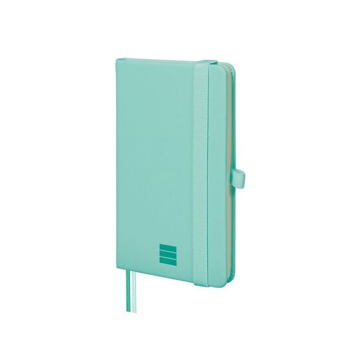 Finocam Nexo Cuaderno de Tapa Dura - 72 Hojas - 90x150mm - Papel Crema de 80g/m2 - Liso - Bolsillo Interior - Cierre con Goma -