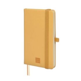 Finocam Nexo Cuaderno de Tapa Dura - 72 Hojas - 90x150mm - Papel Crema de 80g/m2 - Bolsillo Interior - Cierre con Goma - Portabo