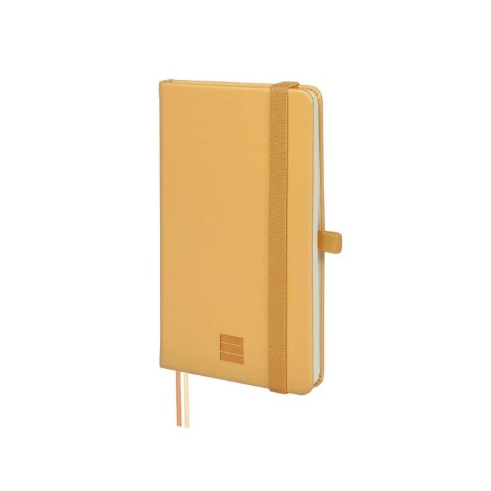 Finocam Nexo Cuaderno de Tapa Dura - 72 Hojas - 90x150mm - Papel Crema de 80g/m2 - Bolsillo Interior - Cierre con Goma - Portabo