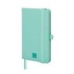 Finocam Nexo Cuaderno de Tapa Dura - 72 Hojas - 90x150mm - Rayado Horizontal - Papel Crema de 80g/m2 - Bolsillo Interior - Porta