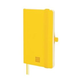 Finocam Nexo Cuaderno de Tapa Blanda - 72 Hojas - 90x150mm - Papel Crema de 80g/m2 - Liso - Bolsillo Interior - Cierre con Goma