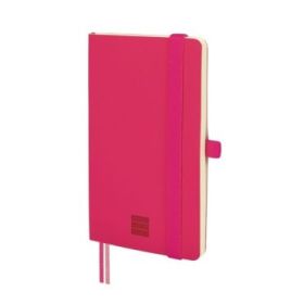 Finocam Nexo Cuaderno de Tapa Blanda - 72 Hojas - 90x150mm - Papel Crema de 80g/m2 - Liso - Bolsillo Interior - Cierre con Goma