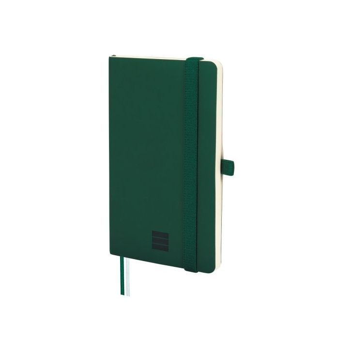 Finocam Nexo Cuaderno de Tapa Blanda - 72 Hojas - 90x150mm - Papel Crema de 80g/m2 - Liso - Bolsillo Interior - Cierre con Goma