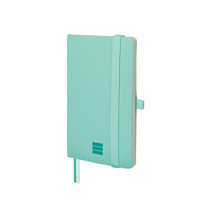 Finocam Nexo Cuaderno de Tapa Blanda - 72 Hojas - 90x150mm - Papel Crema de 80g/m2 - Bolsillo Interior - Cierre con Goma - Porta
