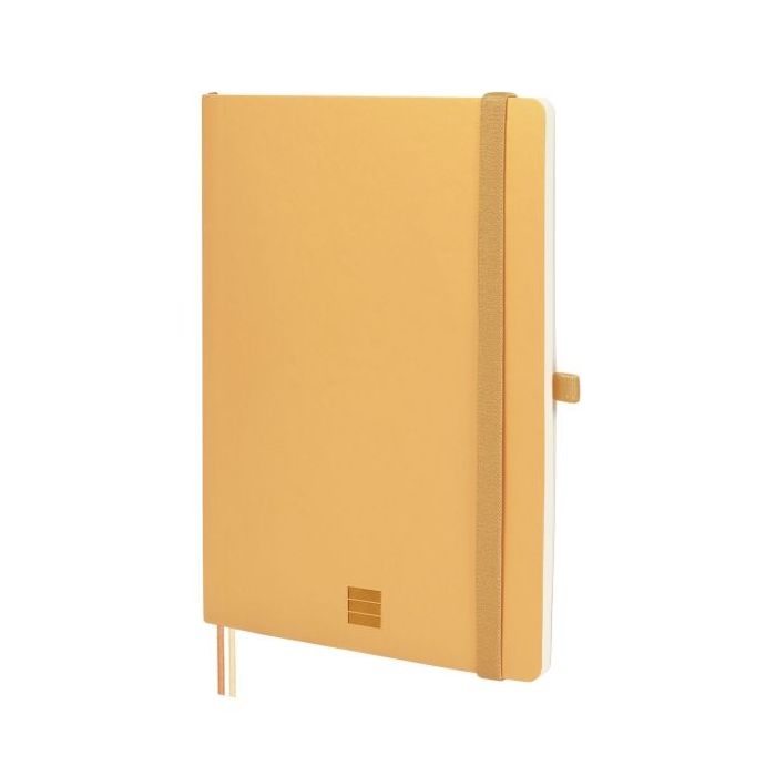Finocam Nexo Cuaderno de Tapa Blanda - 72 Hojas - Formato A5 - 148x210mm - Papel Crema de 80g/m2 - Bolsillo Interior - Cierre co
