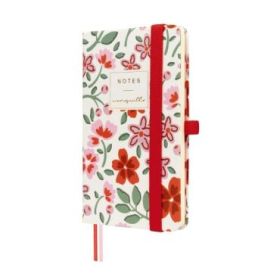 Finocam Moniquilla Cuaderno de Tapa Dura - 72 Hojas - 90x150mm - Papel Crema de 80g/m2 - Liso - Bolsillo Interior - Cierre con G