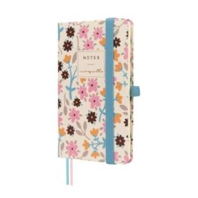 Finocam Moniquilla Cuaderno de Tapa Dura - 72 Hojas - 90x150mm - Papel Crema de 80g/m2 - Liso - Bolsillo Interior - Cierre con G