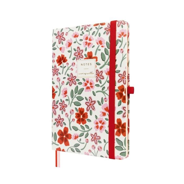 Finocam Moniquilla Cuaderno de Tapa Dura - 72 Hojas - Formato A5 - 148x210mm - Papel Crema de 80g/m2 - Liso - Bolsillo Interior