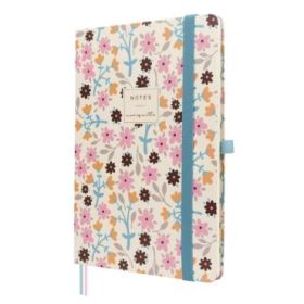 Finocam Moniquilla Cuaderno de Tapa Dura - 72 Hojas - Formato A5 - 148x210mm - Papel Crema de 80g/m2 - Liso - Bolsillo Interior