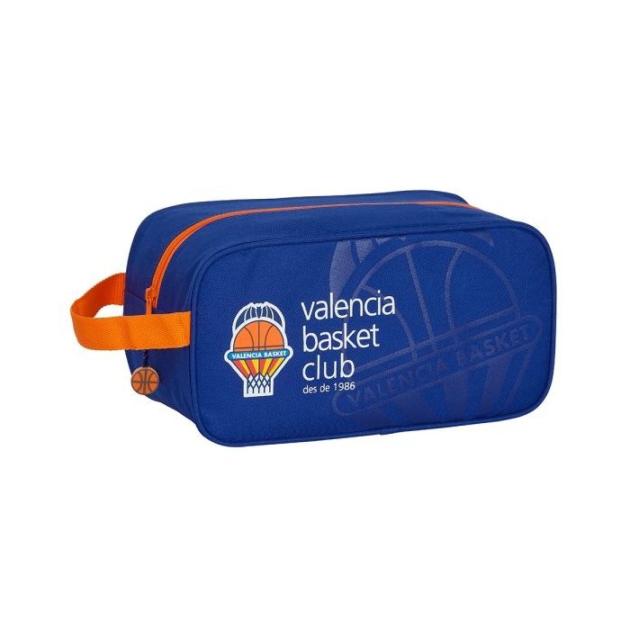 Safta Valencia Basket Zapatillero - Asa Lateral - 6L - Facil Transporte - 290x140x150mm - Color Azul Oscuro