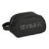 Safta Sevilla FC Teen Neceser de 5L - Cremallera - Asa Lateral - Adapatable a Carro - 260x120x150mm - Color Negro
