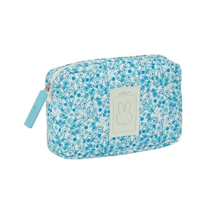 Safta Miffy Mum Garden Neceser de 1.43L - Compartimento con Cremallera - Repele el Agua - 200x55x130mm - Color Azul Claro