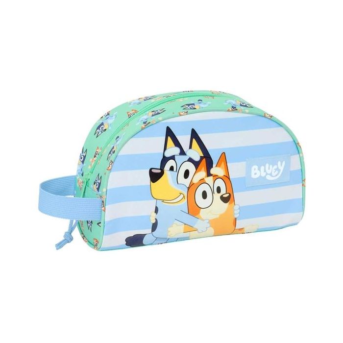 Safta Bluey Sisters Neceser de 3.75L - Cremallera - Asa Lateral - Adapatable a Carro - Bolsillo Interior - 260x90x160mm - Color