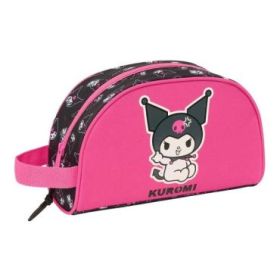 Safta Kuromi Neceser de 3.75L - Cremallera - Asa Lateral - Adapatable a Carro - Bolsillo Interior - 260x90x160mm - Color Negro y
