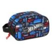 Safta Hot Wheels Neceser de 5L - Cremallera - Asa Lateral - Adapatable a Carro - 260x120x150mm - Color Azul