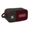 Safta Munich Vulcan Zapatillero - Asa Lateral - 6L - Facil Transporte - 290x140x150mm - Color Negro y Rojo