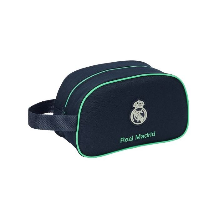 Safta Real Madrid 2ª Equipacion 25/26 Neceser de 5L - Cremallera - Asa Lateral - Adapatable a Carro - 260x120x150mm - Color Azul