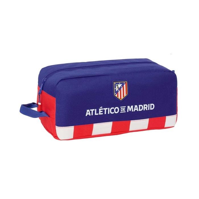 Safta Atletico de Madrid Zapatillero - Asa Lateral - 9L - Facil Transporte - Mantiene Calzado Protegido - 340x180x150mm - Color