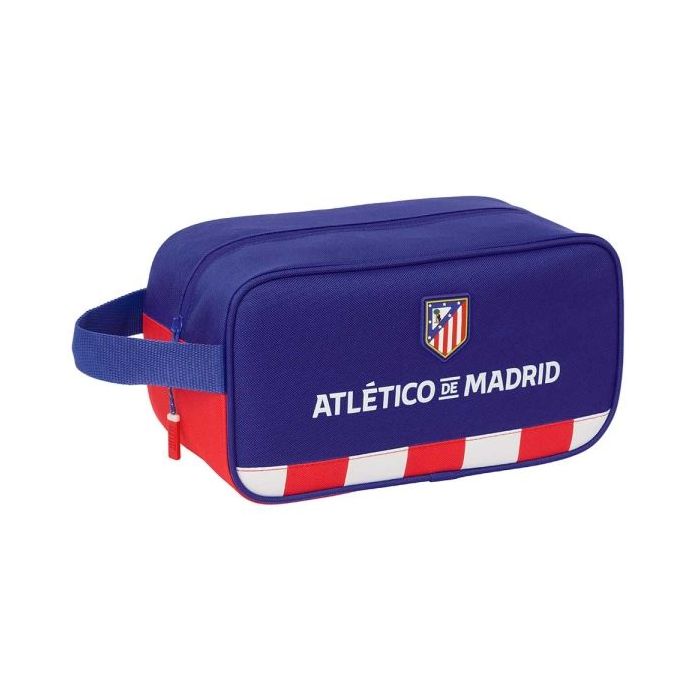 Safta Atletico de Madrid Zapatillero - Asa Lateral - 6L - Resistente - 290x140x150mm - Color Azul Marino