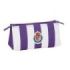 Safta Real Valladolid Neceser Compacto de 2L - 2 Compartimentos con Cremallera - 220x80x100mm - Color Morado