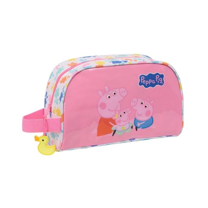 Safta Peppa Pig Baby Pig Neceser de 3.75L - Cremallera - Asa Lateral - Adapatable a Carro - Bolsillo Interior - 260x90x160mm - C