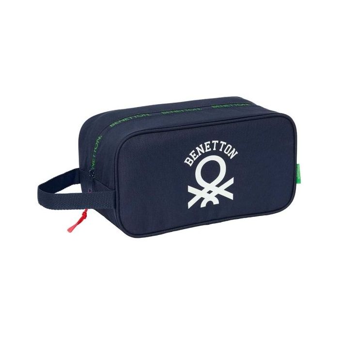 Safta Benetton Together Zapatillero - Asa Lateral - 6L - Facil Transporte - 290x140x150mm - Color Azul Marino