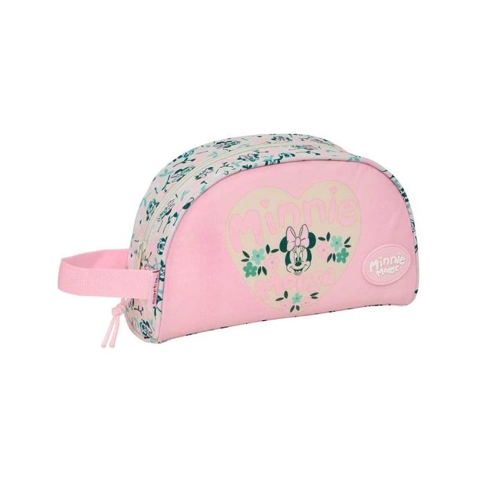 Safta Minnie Mouse Minty Neceser de 3.75L - Cremallera - Asa Lateral - Adapatable a Carro - Bolsillo Interior - 260x90x160mm - C