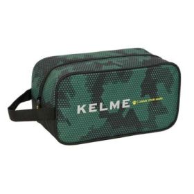 Safta Kelme Camo Zapatillero - Asa Lateral - 6L - Resistente - Organiza el Calzado - 290x140x150mm - Color Verde Camuflaje
