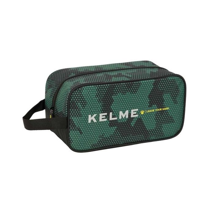 Safta Kelme Camo Zapatillero - Asa Lateral - 6L - Resistente - Organiza el Calzado - 290x140x150mm - Color Verde Camuflaje