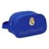 Safta Real Madrid Neceser de 5L - Cremallera - Asa Lateral - Adapatable a Carro - 260x120x150mm - Color Azul