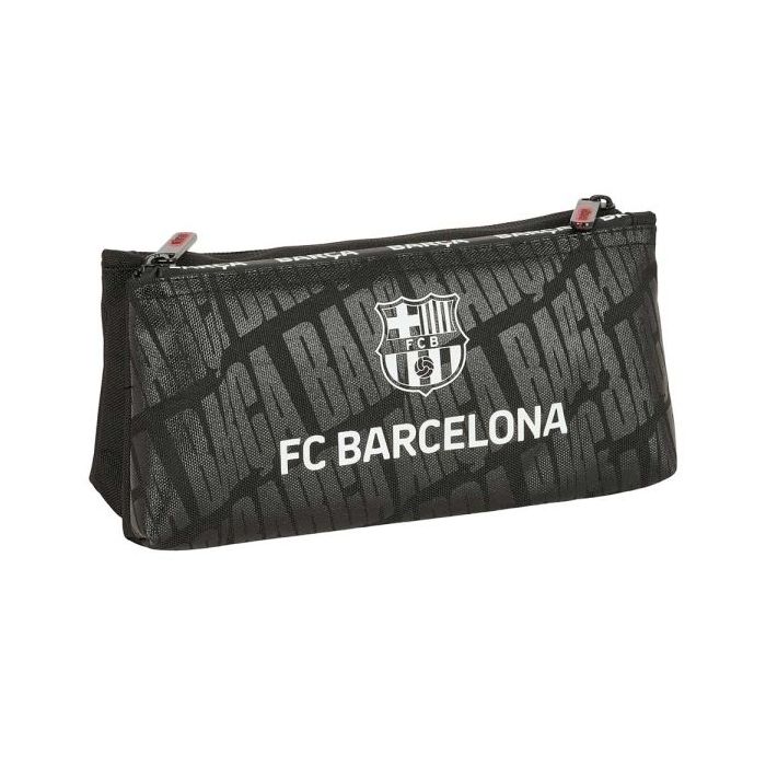 Safta F.C.Barcelona Neceser Compacto de 2L - 2 Compartimentos con Cremallera - Compacto - Resistente - 220x80x100mm - Color Negr
