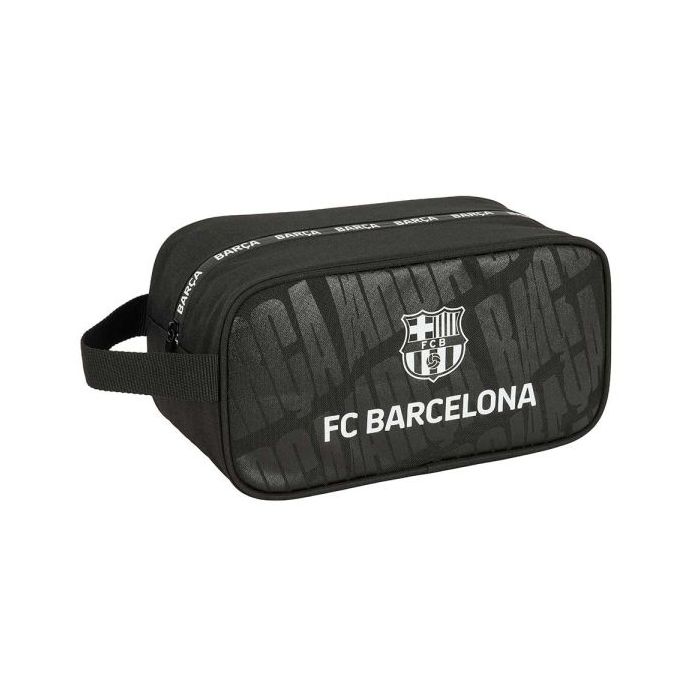 Safta F.C.Barcelona Zapatillero - Asa Lateral - 6L - Facil Transporte - Compacto y Ligero - 290x140x150mm - Color Negro