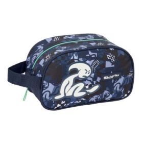 Safta el Niño Navy Neceser de 5L - Cremallera - Asa Lateral - Adapatable a Carro - 260x120x150mm - Color Azul Marino