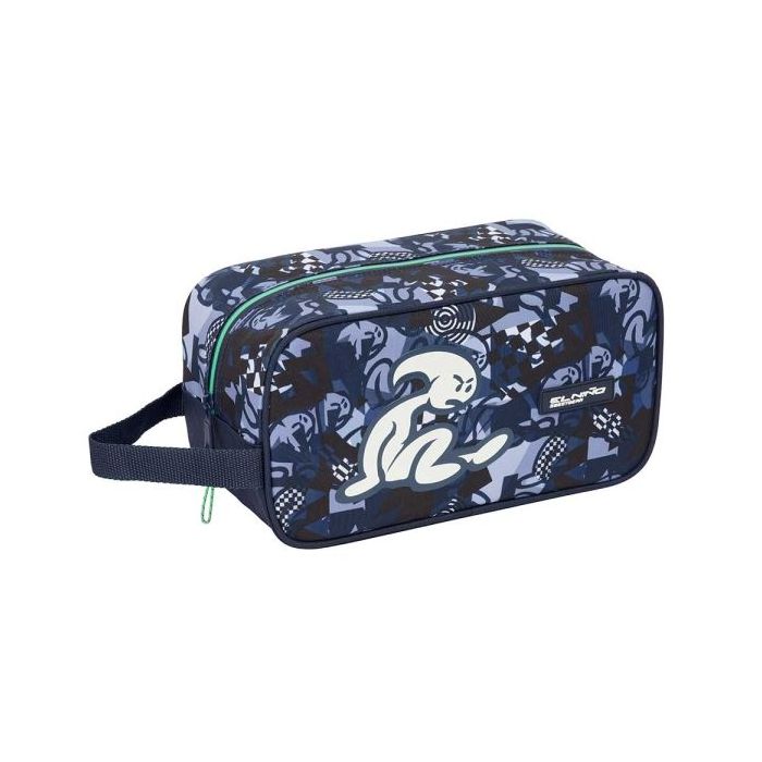 Safta el Niño Navy Zapatillero - Asa Lateral - 6L - Resistente y Duradero - 290x140x150mm - Color Azul Marino