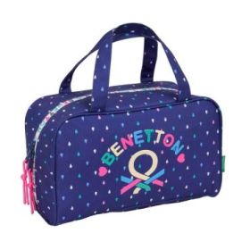 Safta Benetton Drop Neceser de 8L - Cremallera - Asas de Mano Superiores - Interior Forrado - Bolsillo Interior - Tirador Doble