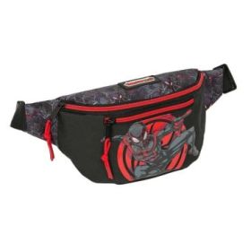 Safta Miles Morales Bolsa de Cintura - Cremallera - Cintas Ajustables - 2.49L - Material Resistente - 230x90x120mm - Color Negro