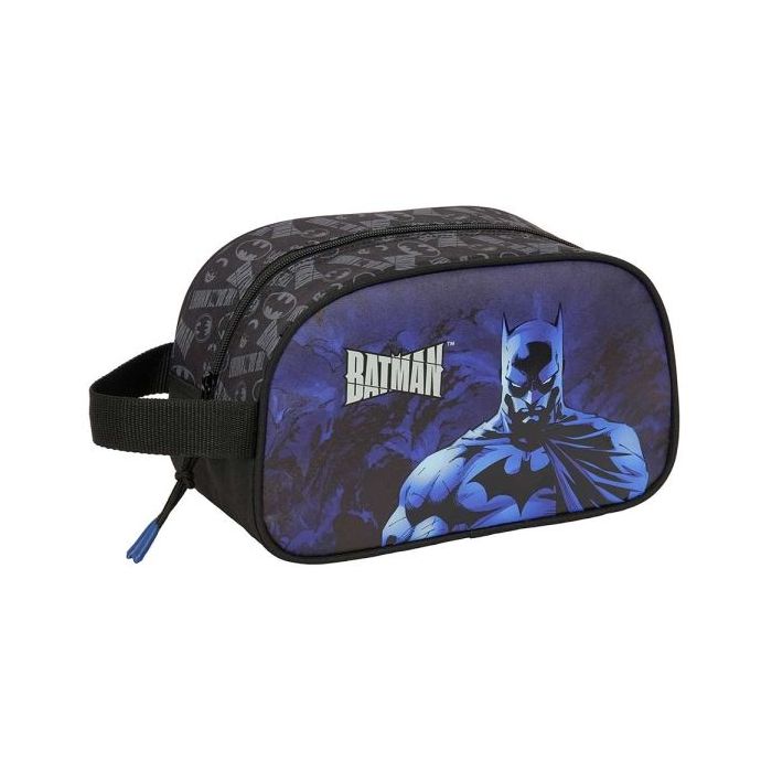 Safta Batman Neceser de 5L - Cremallera - Asa Lateral - Adapatable a Carro - 260x120x150mm - Color Negro
