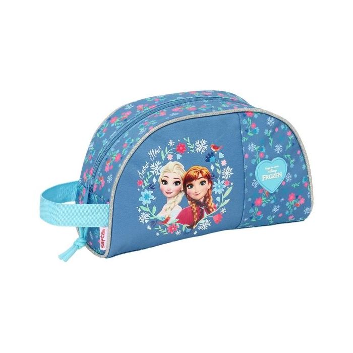 Safta Frozen Neceser de 3.75L - Cremallera - Asa Lateral - Adapatable a Carro - Bolsillo Interior - 260x90x160mm - Color Azul