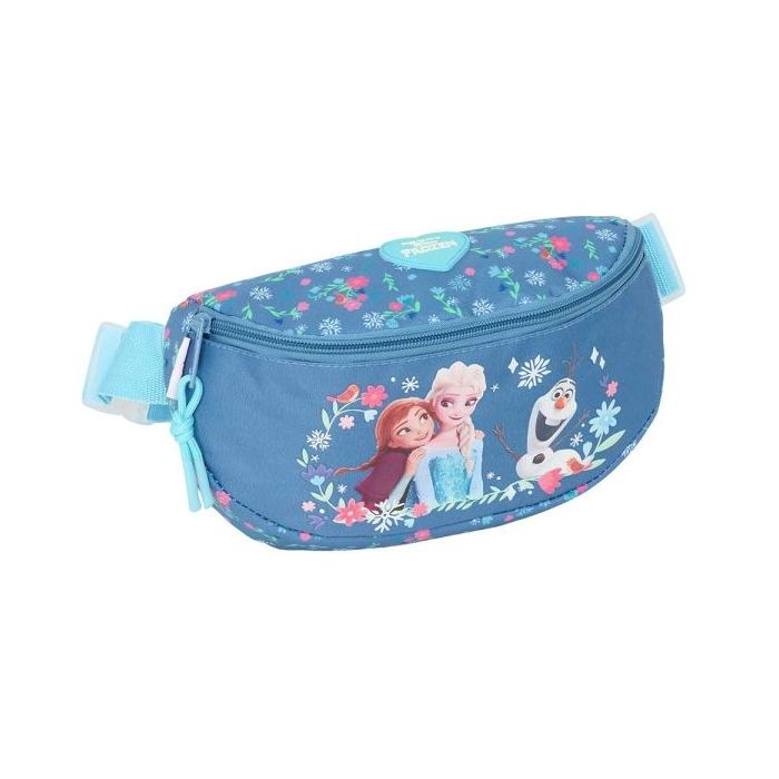 Safta Frozen Bolsa de Cintura - Cintas Ajustables - 2.90L - Cierre de PVC - 230x90x140mm - Color Azul