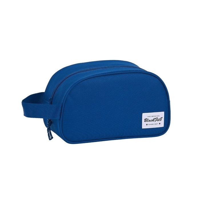 Safta Blackfit8 Oxford Neceser de 5L - Cremallera - Asa Lateral - Adapatable a Carro - 260x120x150mm - Color Azul Oscuro