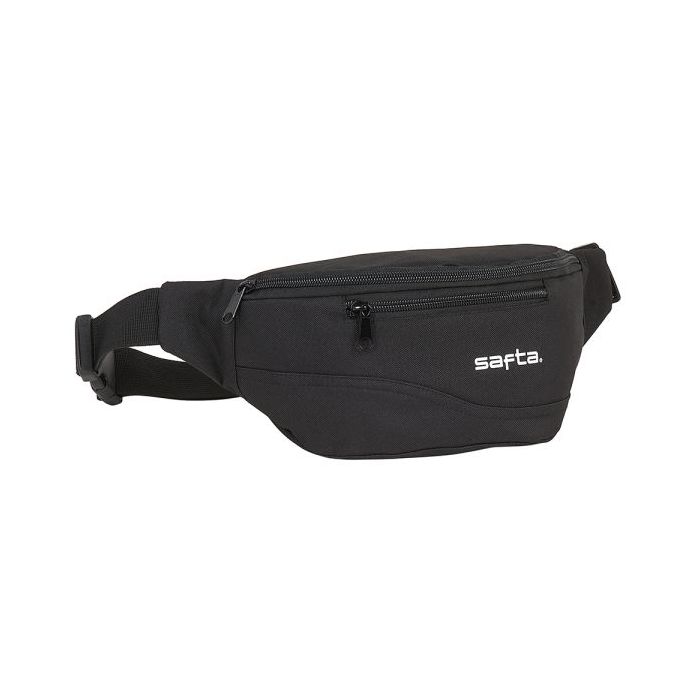 Safta Bolsa de Cintura - Cremallera - Cintas Ajustables - 2.49L - 230x90x120mm - Color Negro