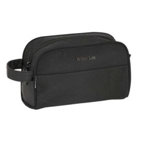 Safta Business Neceser de 3.6L - Cremallera - Asa Lateral - Adapatable a Carro - Interior Forrado - 240x100x150mm - Color Negro