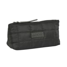 Safta Moos Capsula Neceser Compacto de 2L - Cremallera - Cuadradro - Acolchado - 230x80x120mm - Color Negro