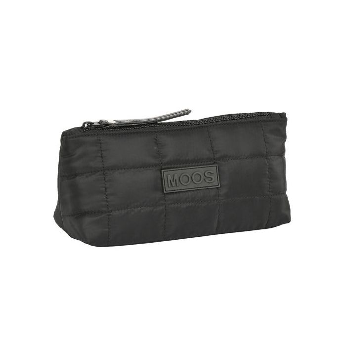 Safta Moos Capsula Neceser Compacto de 2L - Cremallera - Cuadradro - Acolchado - 230x80x120mm - Color Negro