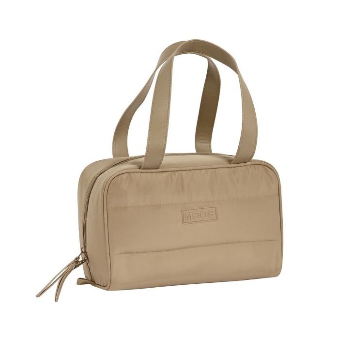Safta Moos Capsula Camel Neceser de 8L - Cremallera - Asas de Mano Superiores - Interior Forrado - Bolsillo Interior - Tirador D