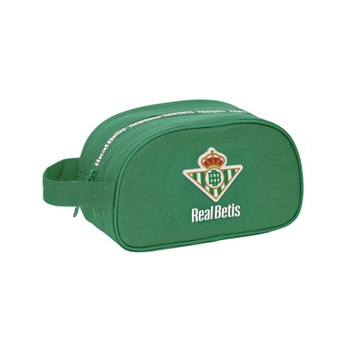 Safta Real Betis Balompie Neceser de 5L - Cremallera - Asa Lateral - Adapatable a Carro - 260x120x150mm - Color Verde